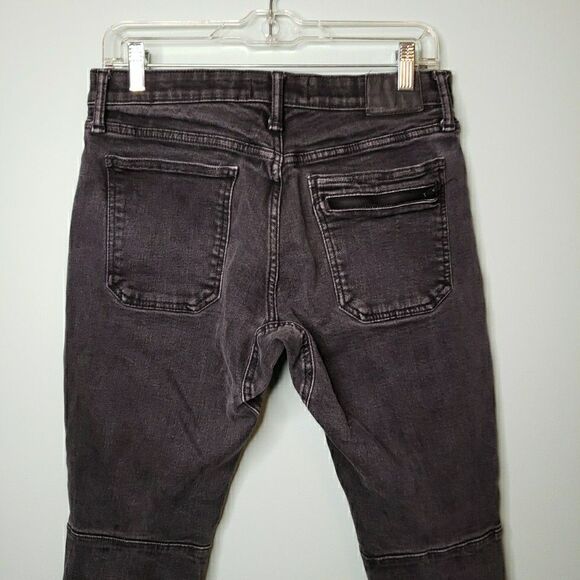 Gap 1969 Mens Jeans Slim Black Faded Selvedge Denim Skater Grunge Stretch 30x32 - Picture 15 of 16